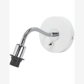 PR HOME - Cia Vglampe, E14 Hvid/Krom, 27cm.