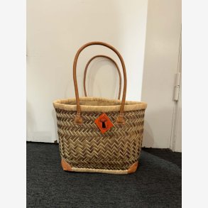 Madam Gr�skar - Strandtaske Gr�n mix 39x26 cm.