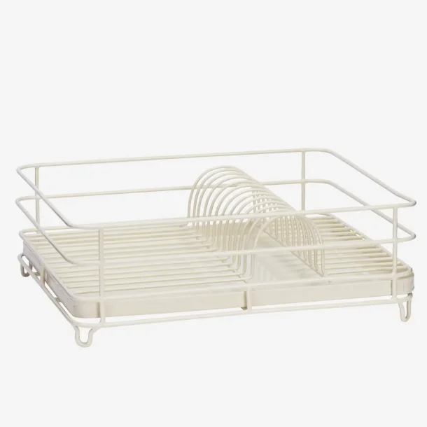 Madam Stoltz - Opvaskestativ m/drypbakke 41 x 33 x 14 cm. Cream