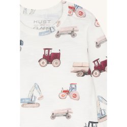Hust &amp; Claire - Body LS m. landbrugsmaskiner -  Ivory