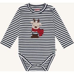 Hust &amp; Claire - Body - Navy m. striber og rensdyr