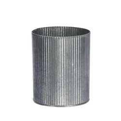 Madam Stoltz - Krukke Rund Zink D: 13 H: 16 cm.