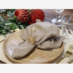 Chic Antique - Servietring Snefnug Messing