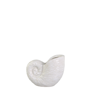 Chic Antique - Vase Musling Hvid Stentj H: 14 L: 17 B: 10 cm.