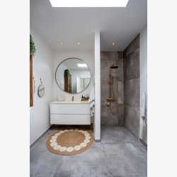 Chic Antique - Vase Musling Hvid Stentj H: 14 L: 17 B: 10 cm.