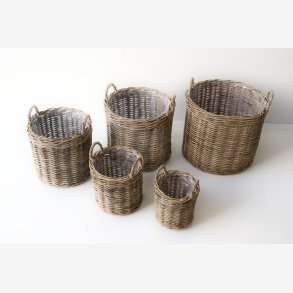 Aafod - Plantekurv Rattan m/plast