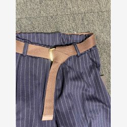 Buks m. strib og b�lte Marine Onesize 65%viscose, 30%nylon, 5%elastic