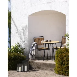 My Cozy House - Plaid uld mix, gr�/hvid 130x170 cm.