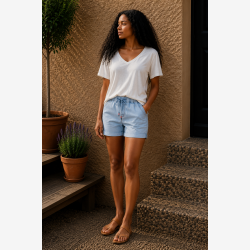 Marta Du Ch�teau - MdcRita Shorts - Denim