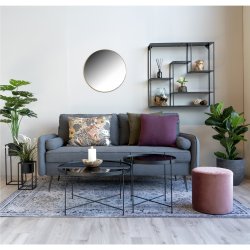 House Nordic - Jersey spejl, messing 60 cm