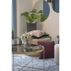 House Nordic - Jersey spejl, messing 80 cm