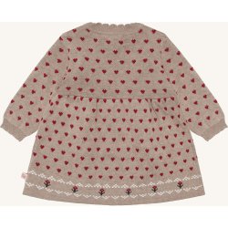 Hust &amp; Claire - Kjole - Beige m. hjerter