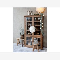 Chic Antique - Vitrineskab m/4 lger Genbrugstr H196xB120xL40cm.