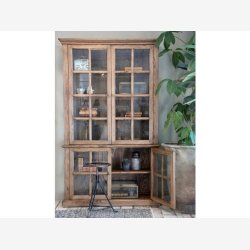 Chic Antique - Vitrineskab m/4 lger Genbrugstr H196xB120xL40cm.