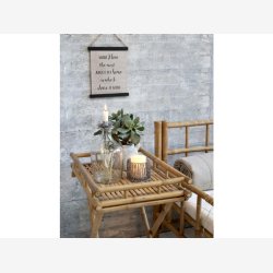Chic Antique - Lyon Bakkebord Naturlig H70xB60xL40cm Bambus.