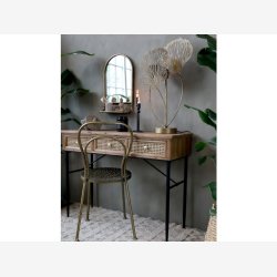 Chic Antique - Spisestol m. mnster Antique Messing H92xL41xB41cm Jern.