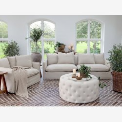 Chic Antique - Malo Puf rund Hr 90xH40cm.