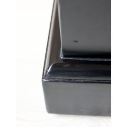 Chic Antique - Marseille Vitrine m. 4 lger og 4 skuffer H80/L220/B45 cm sort