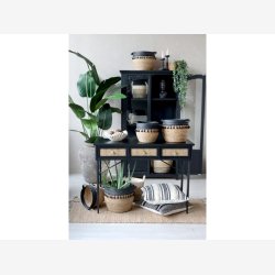 Chic Antique - Skrivebord m. 3 skuffer, sort