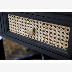 Chic Antique - Skrivebord m. 3 skuffer, sort