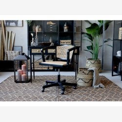 Chic Antique - Skrivebord m. 3 skuffer, sort