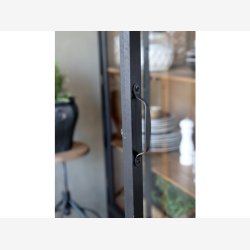 Chic Antique - Vitrineskab H195xB40xL100cm antik sort.