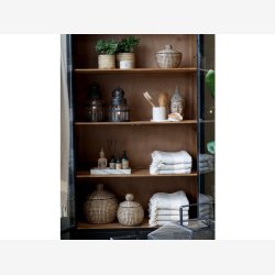 Chic Antique - Vitrineskab H195xB40xL100cm antik sort.