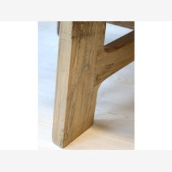 Chic Antique - UNIKA Spisebord rundt Naturlig 120xH76cm Genbrugstr.