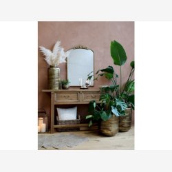 Chic Antique - Anretterbord m/2 skuffer Naturlig H85xB150xL40cm. (p vej primo august)