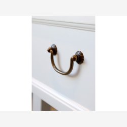 Chic Antique - Anretterbord m. 2 skuffer, hvid