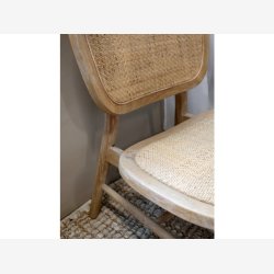 Chic Antique - Loungestol m. fletsde &amp; ryg Naturlig H78,5xL60xB62cm.