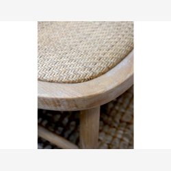 Chic Antique - Loungestol m. fletsde &amp; ryg Naturlig H78,5xL60xB62cm.