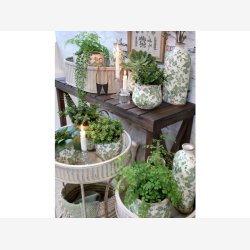 Chic Antique - Anretterbord m/hylde Naturlig H77xB105,5xL36cm Grantr.