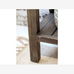 Chic Antique - Anretterbord m/hylde Naturlig H77xB105,5xL36cm Grantr.