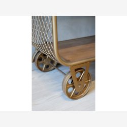 Chic Antique - Vogn p hjul m. trhylder