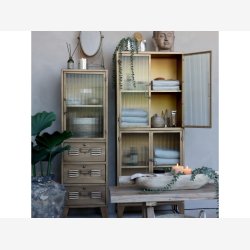 Chic Antique - Vitrineskab m. 4 glaslger