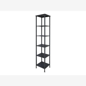 Chic Antique - Reol m. 5 hylder, sort