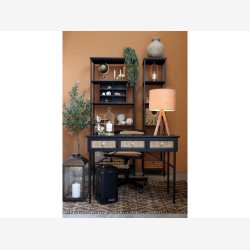 Chic Antique - Reol m.5 hylder, sort