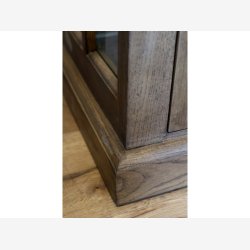 Chic Antique - Vitrineskab m. 2 lger og hylder, natur