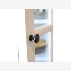 Chic Antique - Vitrineskab m. 2 lger og hylder, hvid