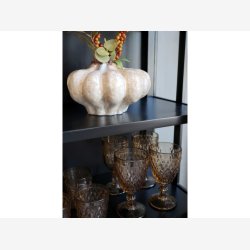 Chic Antique - Vitrineskab m. 2 lger og hylder, sort