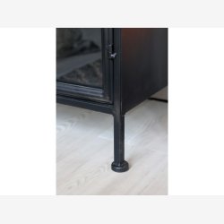 Chic Antique - Vitrineskab m. 2 lger og hylder, H184/L63,5/B41,5cm.