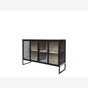 Chic Antique - Vence Sknk m. 4 lger & hylder, H80/L121/B38cm.