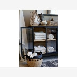 Chic Antique - Vence Sknk m. 4 lger &amp; hylder, H80/L121/B38cm.