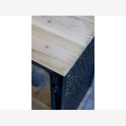 Chic Antique - Vence Sknk m. 4 lger &amp; hylder, H80/L121/B38cm.