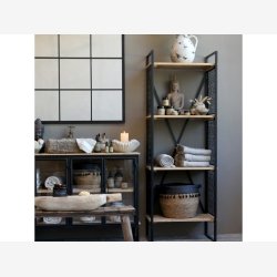 Chic Antique - Vence Reol m. 4 hylder, H168/L60/B35cm.