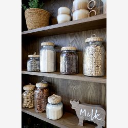 Chic Antique - Marseille Vgskab m. 4 hylder Natur