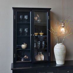 Chic Antique - Marseille Vgskab m. 4 hylder H120/L82/B21 cm sort