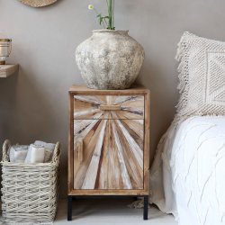 Chic Antique - Skab m. 1 lge og skuffe Natur