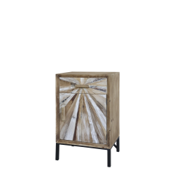 Chic Antique - Skab m. 1 lge og skuffe Natur